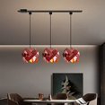thumbnail image 4 of Kiven H-Type Track Lights, 3xE26 Socket 1-Light Macaroon Individual and Creative Pendant Light for Store Commercial Restaurant Dining Room-Mahogany(Bulb Not Included), 4 of 9