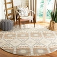 thumbnail image 4 of SAFAVIEH Wyndham Ainsley Abstract Floral Wool Area Rug, Natural/Multi, 6' x 9', 4 of 5