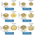 thumbnail image 4 of 1Box 360pcs Flower Bead Caps 2 Shapes Tibetan Alloy End Caps Antique Golden Silver Spacer Beads Caps 8/10/12mm Jewelry Spacer Caps for Jewelry Earrings Bracelets Necklaces Making 3 Sizes, 4 of 7