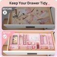 thumbnail image 2 of Vtopmart 25 Pack Plastic Drawer Organizers Pink, 2 of 7