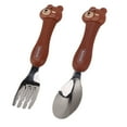 thumbnail image 1 of Portable Baby Cutlery Set,Cartoon Stainless Steel Utensils Fork Spoons With Storage Box Toddler Flatware Kid Tableware Set For Home Outdoor Travel Picnic, 1 of 8