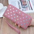 thumbnail image 3 of Lady Wallet Large Capacity All-match Heart Fashion Card Wallet Clutch Pouch, 3 of 8