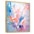 thumbnail image 2 of Designart "Pastel Tropical Plants in Pink and Pastel Shades I" Floral Framed Wall Art - Modern Colorful Abstract Floral Hallway Framed Wall Art Decor, 2 of 6