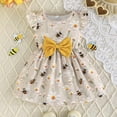 thumbnail image 5 of TAIAOJING Girls Summer Dresses Toddler Baby Outfits Sets Casual Sleeveless Bow Knot Ruffled Hem Two Piece Outfits Sets For To 3-Years Comfort 18-24M, 5 of 9
