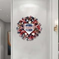 thumbnail image 2 of de puerta delantera de 35 cm, cartel de puerta de de flores artificiales patriótica americana para interior libre Festival, 2 of 7