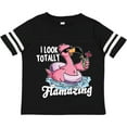 thumbnail image 3 of Inktastic I Look Totally Flamazing with Flamingo in Sunglasses Boys or Girls Toddler T-Shirt, 3 of 5
