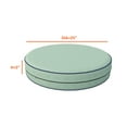 thumbnail image 2 of Covers & All Round Cushion Cover, Weather & UV Resistant Water Repellant Protector for Patio Outdoor Seats Chairs Porch Living Room Decor, with Zippers (25" Diameter X 5" H), 2 of 9