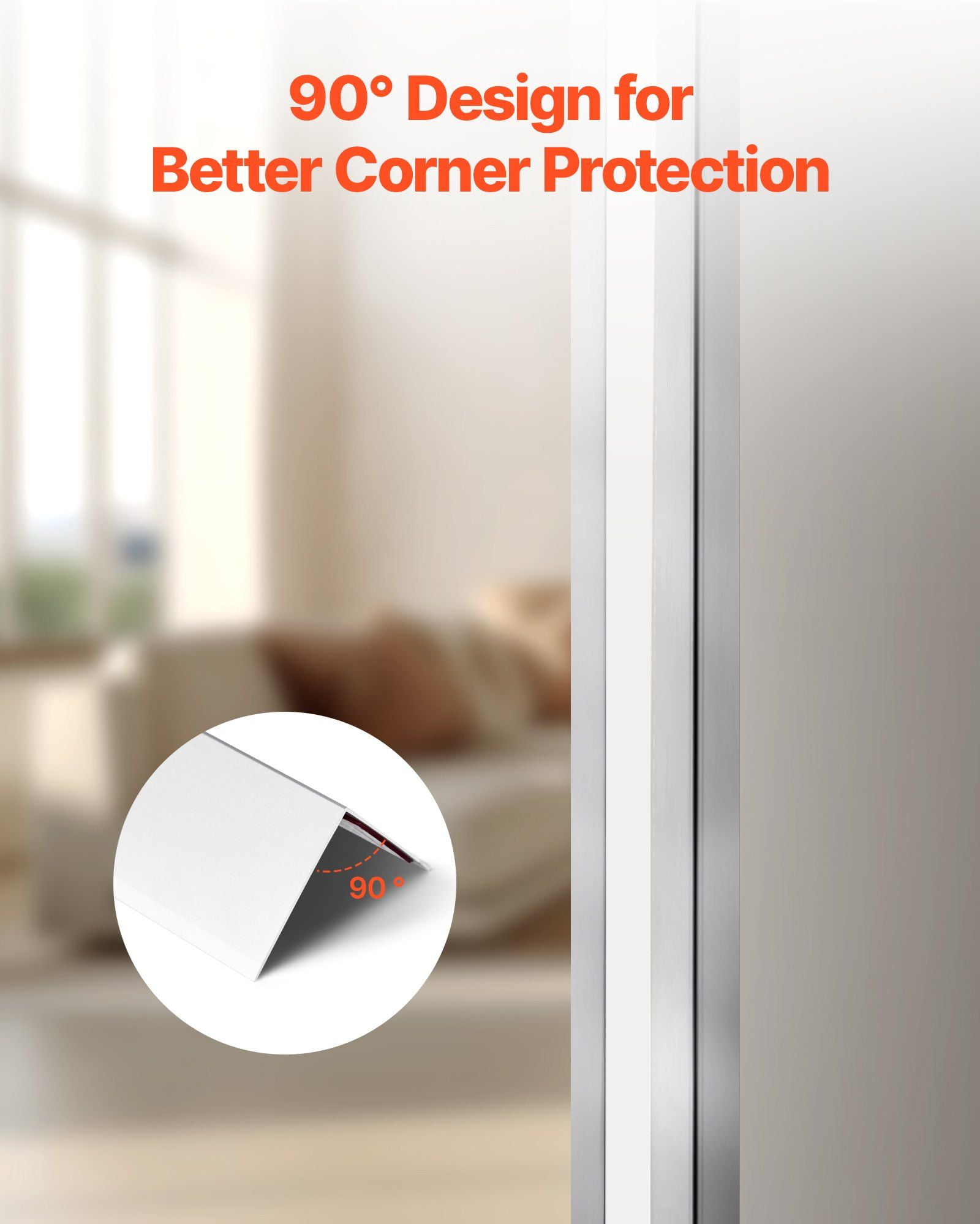 Metal Wall Corner Guards, 12-Pack Aluminum Alloy Edge Protectors, 2x2x48 Inches, 90-Degree Angle with 3M Adhesive Tape for Easy Peel-and-Stick Application
