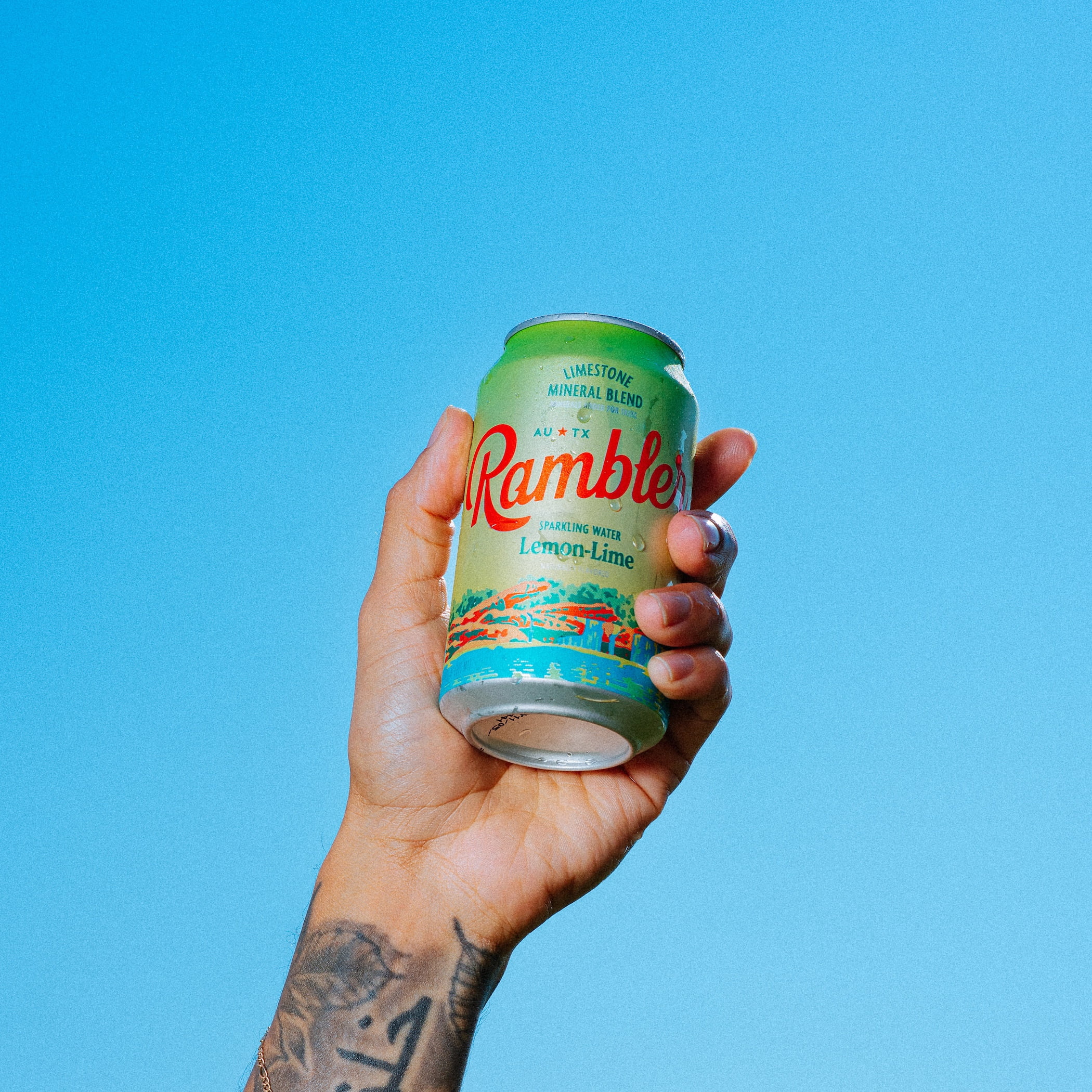 (3 pack) Rambler Lemon Lime Sparkling Water 8 - 12 fl Oz Cans