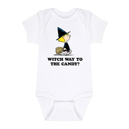 

Peanuts - Witch Way To The Candy - Infant Baby One Piece