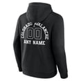 thumbnail image 3 of Men's Black Colorado Avalanche Personalized Name & Number Monochrome Pullover Hoodie, 3 of 3