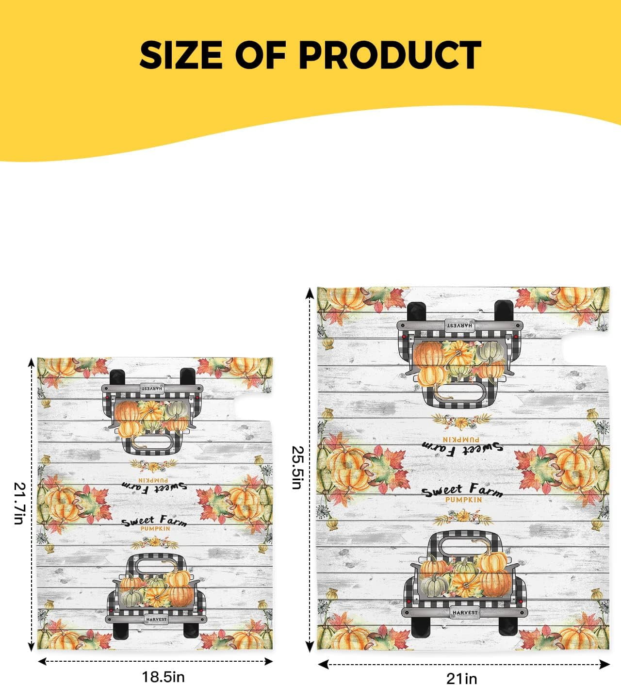 Mailbox Cover, Thanksgivingin Fall Farm Pumpkin Mailbox Wrap Magnetic Mailbox Covers for Garden Yard Outdoor Decoration,Farmhouse Home Mailbox Post Box Cover Wraps Standard Size 18"x21"