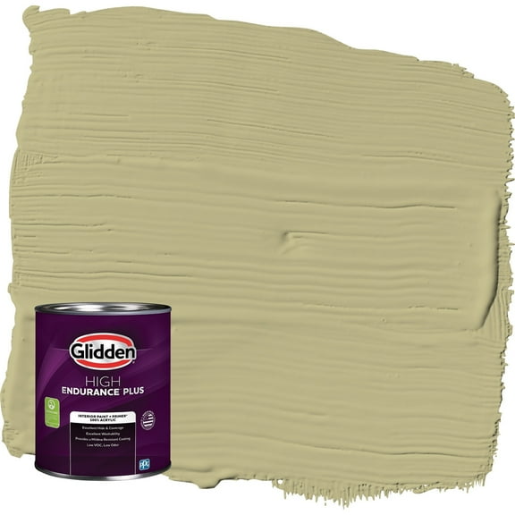 Glidden HEP Cress Green / Green Eggshell Interior Paint with Primer, 1 Quart