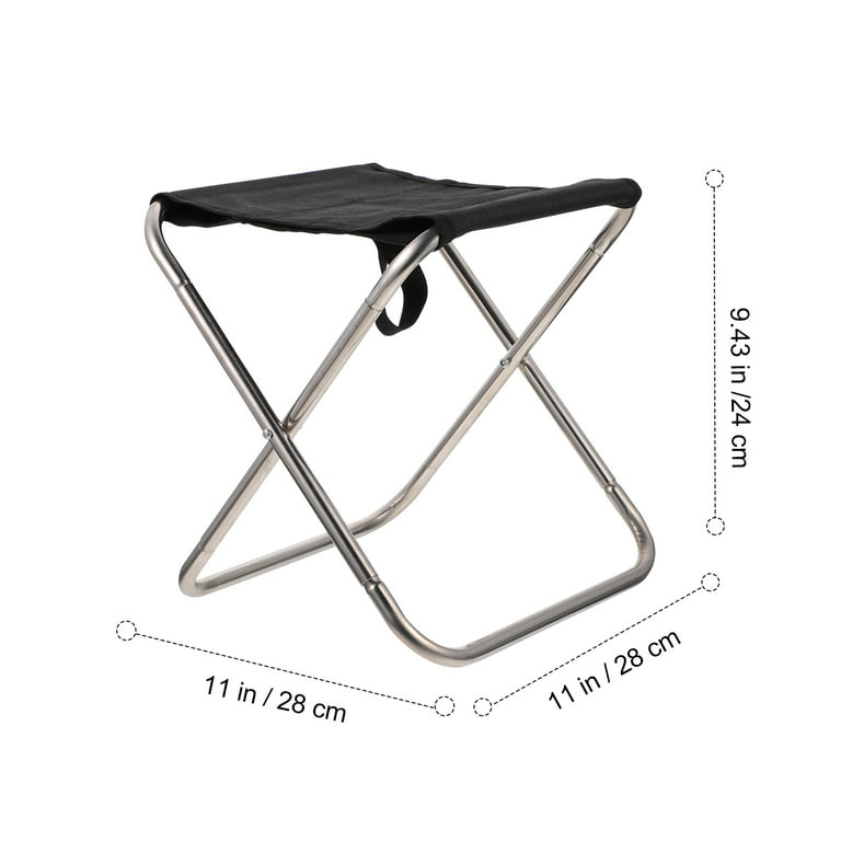 1pc Portable Fishing Stool Folding Fishing Stool Outdoor Camping Chair, Size: 28x28cm