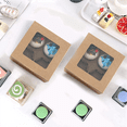 thumbnail image 4 of 150 Pieces Mini Kraft Paper Box with Window Present Packaging Box Treat Box for Homemade Soap Treat Bakery Candy (Brown), 4 of 5
