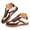 Coffee, variant on Pandaie Retro Gum Sole Fashion Sneakers for Women Casual Daily Walking Lace up Flat Shoes Tennis Non Slip Soft Cushioned Insole Trainers Size 6‑9