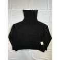 thumbnail image 3 of MSRP $70 Bar III Cropped Turtleneck Sweater Deep Black Size Large, 3 of 3