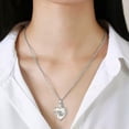 thumbnail image 2 of HOOUN Cremation Ashes Urn Necklace Ashes Heart Pendent Jewelry For Memorial Locket-Coffee, 2 of 9