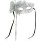 thumbnail image 1 of Masquerade Mask With Stick Fancy Dress Mask Dancing Party Mask Prom Mask For Women, 1 of 2