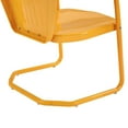 thumbnail image 5 of HomeStock Gothic Glamour Metal Outdoor Chair, 28.5"D x 22"W x 34.25"H, Sturdy, Easy to Assemble, Powder Coated Finish, Metal Seating-Color:Tangerine, 5 of 5