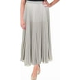 thumbnail image 2 of Max Studio London Womens Pleated A-Line Skirt, 2 of 4