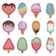 thumbnail image 1 of Notas Adhesivas iDTogAoE Paquete de 12 con 360 Hojas Diseño Helado, 1 of 6