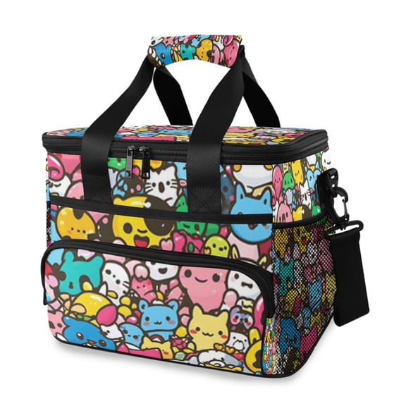 Cooler bag Cute Cartoon Characters 15L Insulated Lunch Bag Large Cooler Suitable for camping and picnics