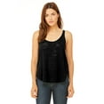 thumbnail image 1 of Camiseta sin mangas fluida con abertura lateral para mujer SOLID BLACK SLUB 2XL Bella + Lienzo B8802, 1 of 1