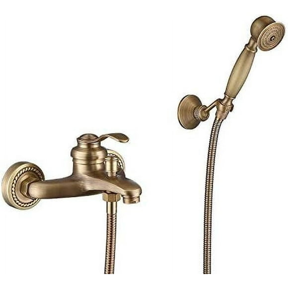 Antique Shower Suite, Lead-Free High Quality Copper Ensures Safety, Ceramic Filter Element Guarantees Over 5000,000 Cycles Of Use, Perfect For Any Bathroom Decor, Easy To Clean And Maintain
