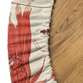 thumbnail image 5 of Ambesonne Floral Vintage Fitted Round Tablecloth, Asters Starflower, 40"- 44" Diameter, Brown Burnt Orange and Beige, 5 of 5