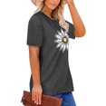thumbnail image 3 of XCHQRTI Womens Daisy Tshirt Graphic Plus Size Casual Shirt Oversized Short Sleeve Summer Flower Tops, 3 of 8