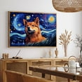 thumbnail image 5 of Swedish Vallhund Dog Canvas Van Gogh Starry Night Wall Art Gifts Canvas Wall Art Frame Music Artist Customized Canvas Framed Photo Art Work For The Bedroom(Gifts For Dog Lover ), 5 of 6