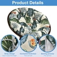 thumbnail image 3 of JIAN YA NA Indoor Outdoor Papasan Cushion, 47-inch Hanging Egg Chair Cushion Replacement (Without Chair), Hawaiian, 3 of 12