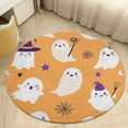 thumbnail image 4 of Cute Halloween Ghosts Pattern Round Area Rugs for Bedroom Living Room, 6FT Soft Comfy Indoor Circle Carpets, Carpet Home Decor Floor Mat, 4 of 6