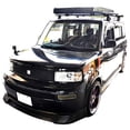 thumbnail image 4 of Front Bumper Lip Compatible With 2003-2007 SCION XB, JDM Style PU Black Front Lip Spoiler Splitter Air Dam Chin Diffuser Add On by IKON MOTORSPORTS, 2004 2005 2006, 4 of 4