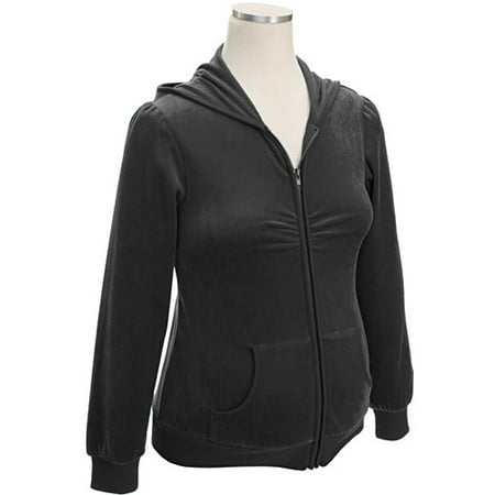 Maternity Velour Zip Hoodie