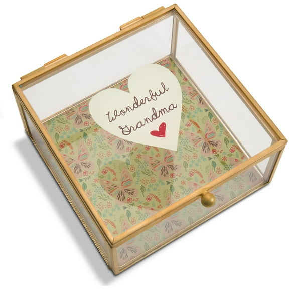 Grandma - 4.25" x 4.25" Glass Keepsake Box