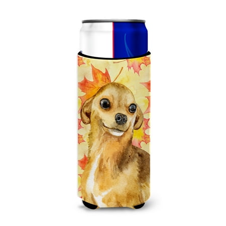 

Carolines Treasures BB9919MUK Chihuahua Fall Michelob Ultra Hugger for slim cans Slim Can multicolor