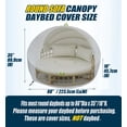 thumbnail image 4 of Outdoor Daybed Cover Waterproof, 600D Round Patio Sofa Cover, Heavy Duty Outdoor Canopy Daybed Sofa Cover - Ø88"X35''/18H, 4 of 6