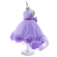 thumbnail image 1 of Vestido infantil con tutú de malla y flores para espectáculo infantil grande, 1 of 6