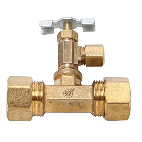 Danco 5/8" OD Line x 1/4" OD Outlet Ice Maker Valve, 81223