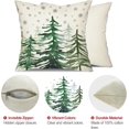 thumbnail image 6 of Christmas Pillow Covers 18x18 Inch Set of 2 White Snowflake and Christmas Tree Decorative White Throw Pillows Winter Christmas Decor for Home Couch 44A, 6 of 6