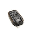 thumbnail image 3 of Vitodeco Genuine Leather Smart Key Fob Case with Leather Key Strap Compatible for Toyota Rav4 Prime 2022 - 2025 (5-Button, Black), 3 of 5
