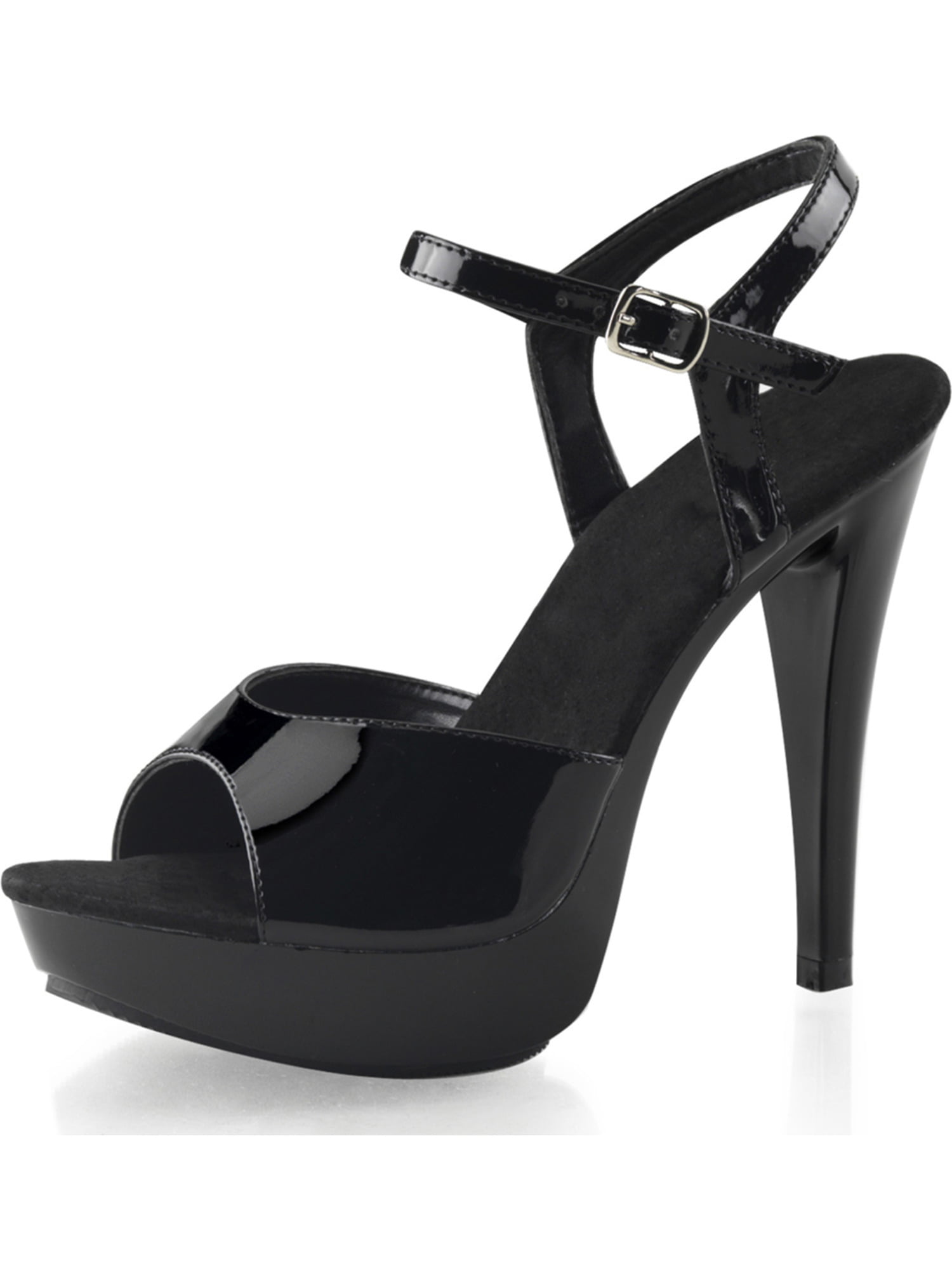 black patent dress sandals