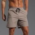 thumbnail image 2 of YLSDY Mens Swim Trunks Long, Quick Dry Boardshorts, Drawstring Waist Shorts Summer Fashion Vacation Beach Bathing Suits with Mesh Lining Khaki XXL, 2 of 5