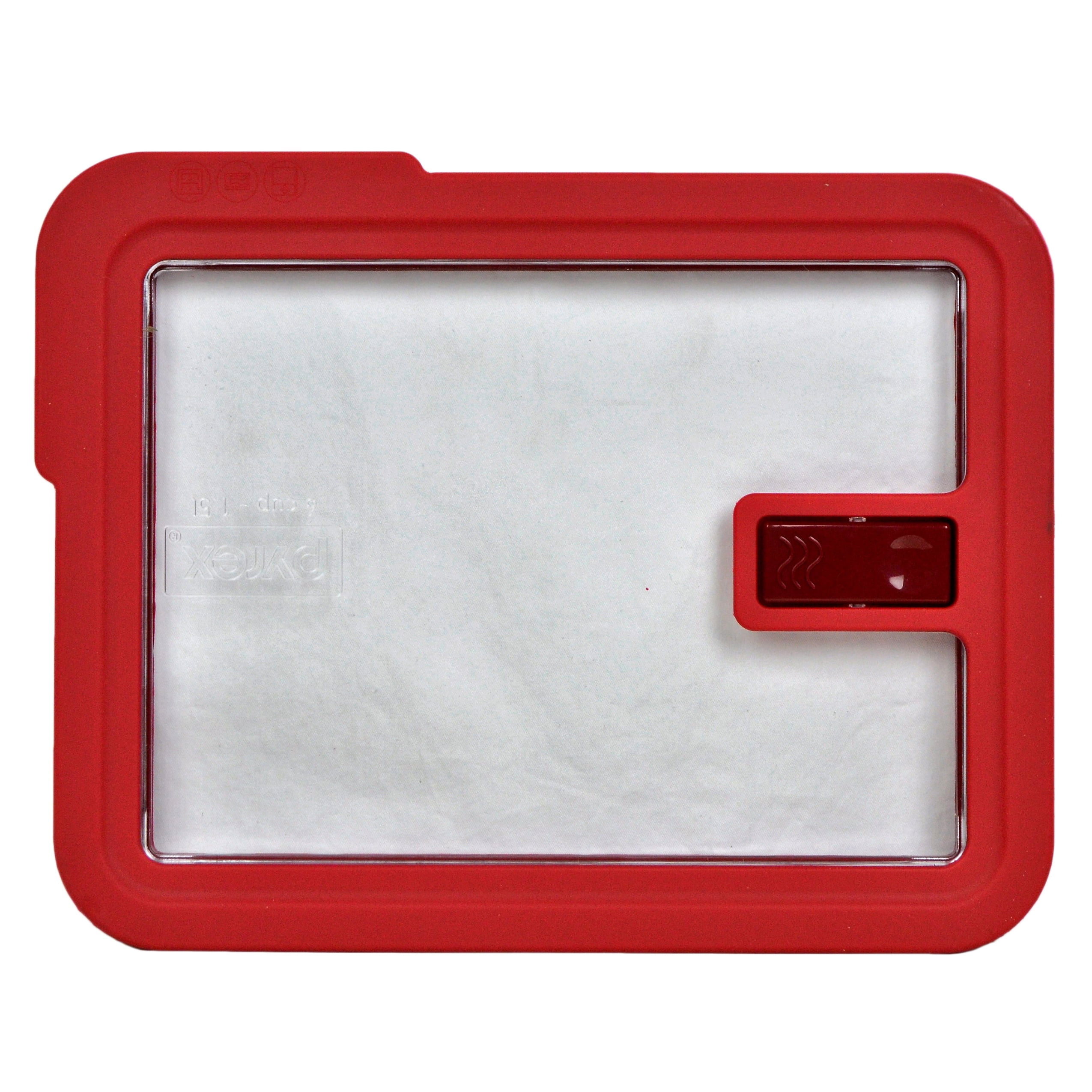 Pyrex Replacement Lid 7211NLC 6Cup Red Rectangle No Leak Cover with