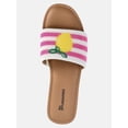 thumbnail image 5 of No Boundaries Women's Beaded Slide Sandals, 5 of 7