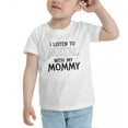 thumbnail image 3 of I Listen to Metal with My Mommy Funny Toddler T Shirts for Boys Girls (White, Youth XL), 3 of 5