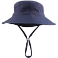 thumbnail image 1 of Toddler Girl Sun Hat Breathable Beach Hat Adjustable Chin-Strap Hat 50+UPF, 1 of 7