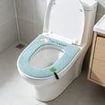 thumbnail image 6 of Toilet Seat Cushion with Handle Adhesive Buckle Type 18.5x15.75 Inches, Detachable Washable Toilet Cover for All Seasons, 6 of 6